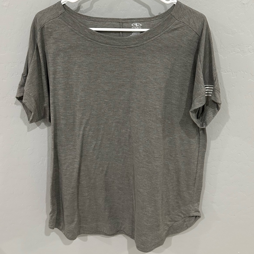 Gray shortsleeved dress shirt